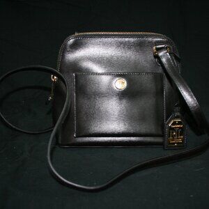 Leather Lauren Ralph Lauren Crossbody Black Purse